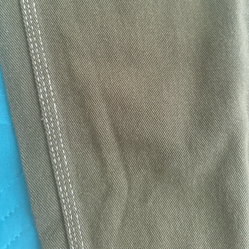 Women's Straight Leg Pants in Khaki Green - Picture 2 of 9